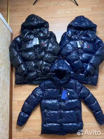 Пуховик polo ralf lauren глянцевый