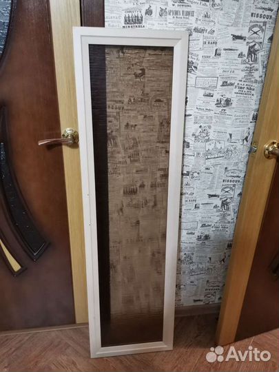 Фасадная дверца из мдф с рифлен. текстур. стеклом