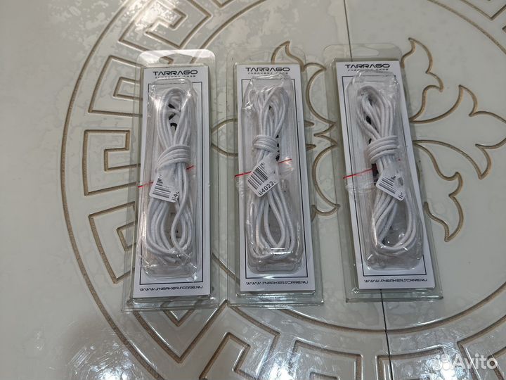 Шнурки для обуви эластичные белые