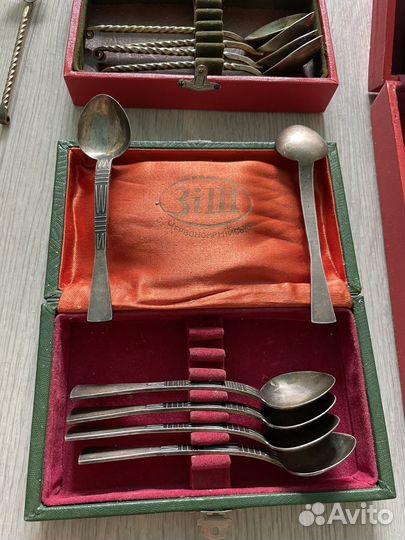 Мельхиоровые вилки ложки СССР