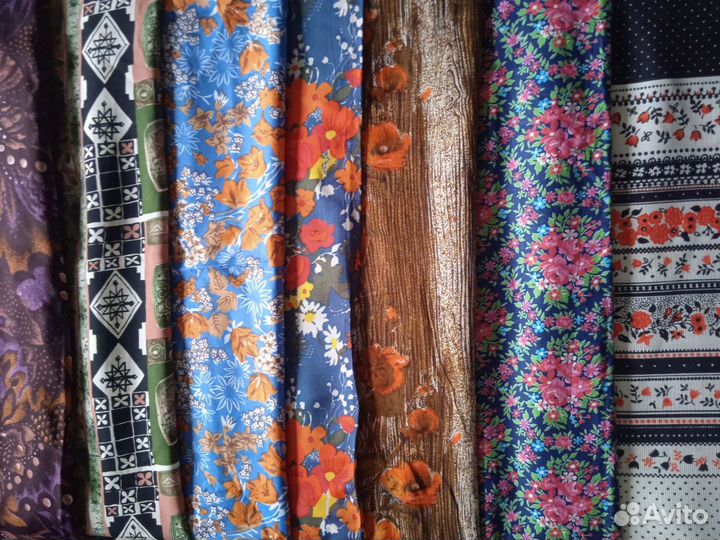 Ткани х/б, ацетатный шёлк СССР