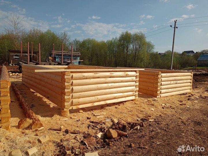 Продам срубы хвойные, липовые 3на6 пиломатерял