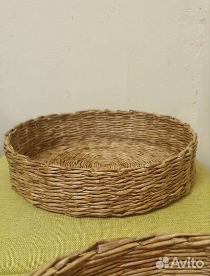 Плетеный поднос