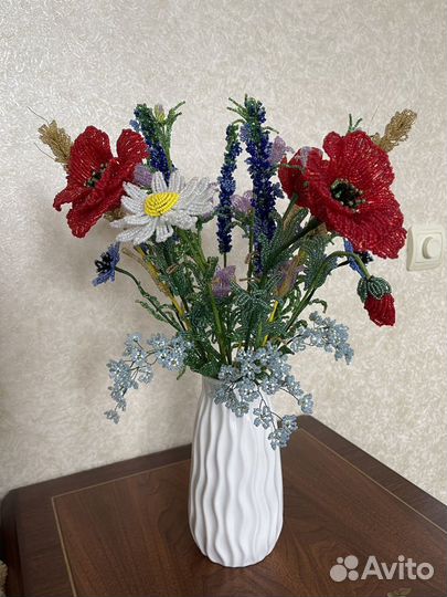 Букет из бисера