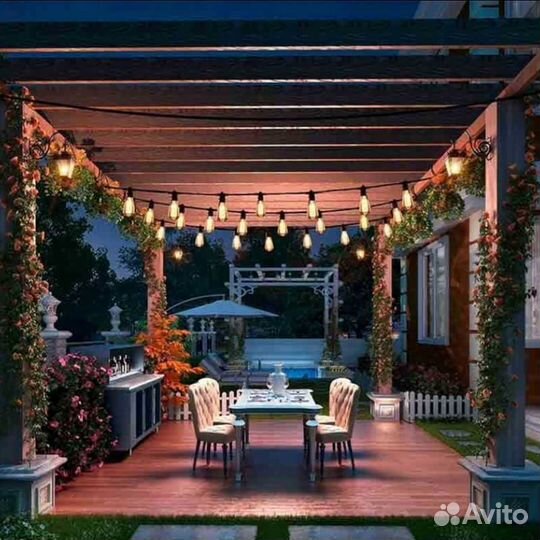 Белт-лайт, гирлянда для улицы и помещения