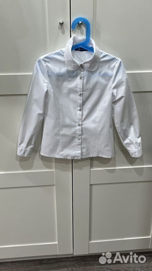Рубашка белая 128
