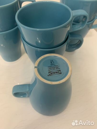 Кружка голубая IKEA