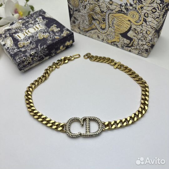 Цепь колье кулон