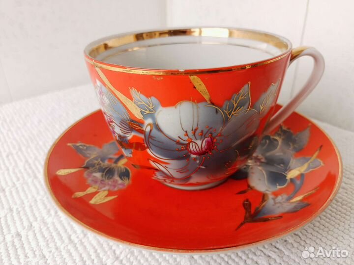 Чайная пара крупного размера 