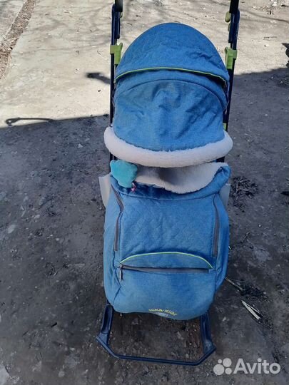 Санки коляска nika