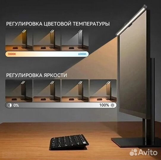 Лампа для монитора с фоновой подсветкой RGB