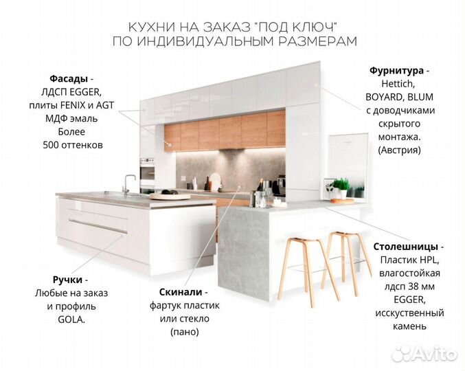 Кухня на заказ проект в подарок