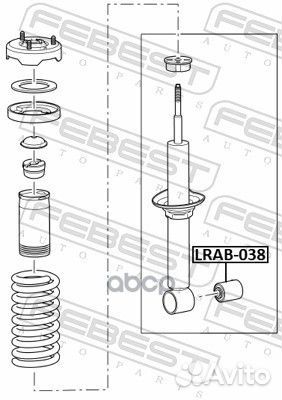 Сайлентблок амортизационной стойки зад прав/лев