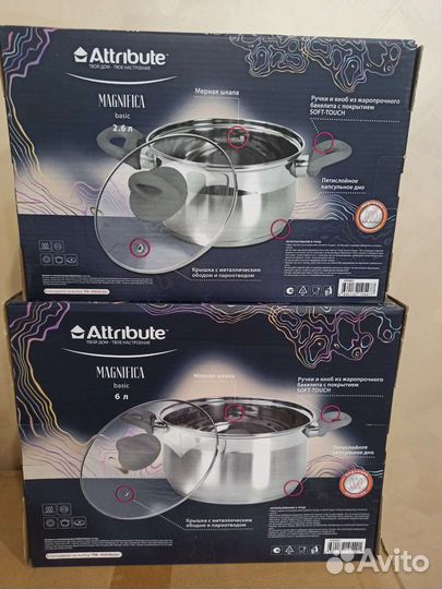 Кастрюля со стеклянной крышкой новая