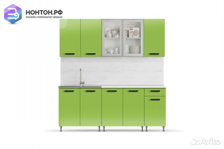 Кухня Рио-1 2.0м олива