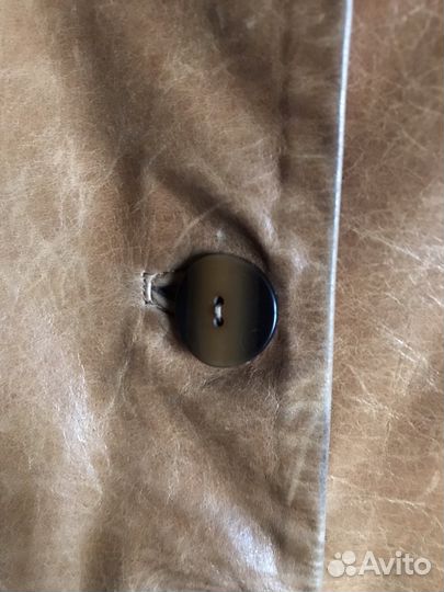 Плащ кожаный