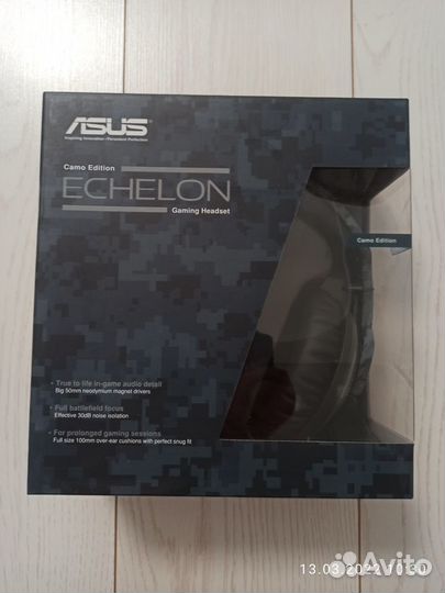 Игровая гарнитура asus Echelon Camo Edition(новая)