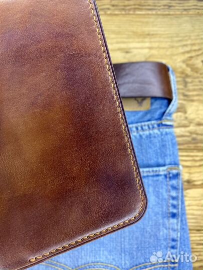 Обложка для паспорта орех