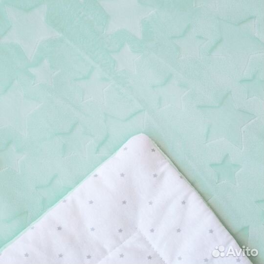 Комплект на выписку 5 предметов Звездочки мята