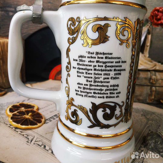 Антиквариат из Европы. Пивная кружка, керамика