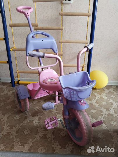 Детский велосипед с ручкой бу
