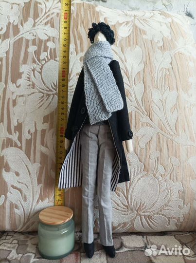 Кукла тильда ручной работы Шерлок