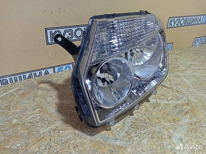 Фара левая Renault Duster (10-15г) хром