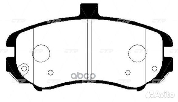 Ckkh-43 Колодки тормозные дисковые перед