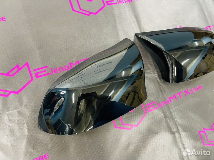 Накладки на зеркала BMW X6 F16 X5 F15 черный гляне