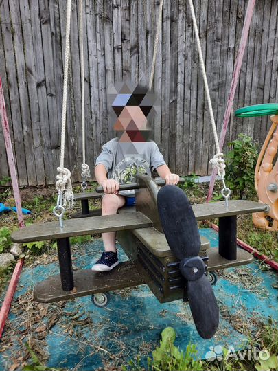 Самолёт деревянный для детей