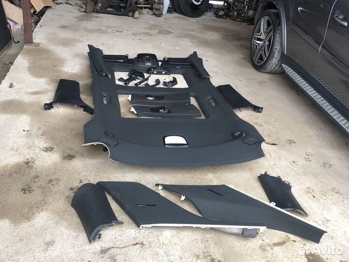 Потолок черный панорама Mercedes ML w166