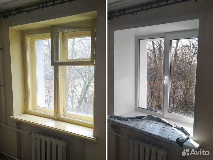 Окна пвх под ключ / установка пластиковых окон