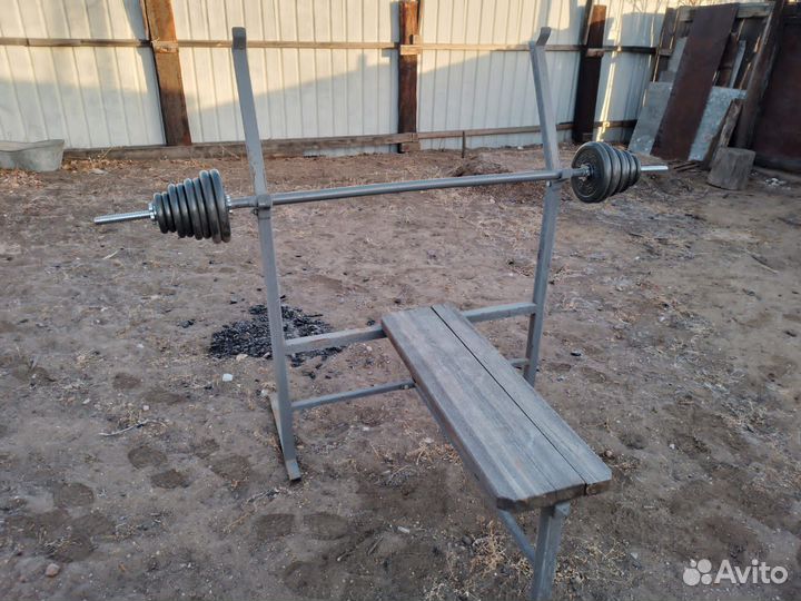 Тренажёр штанга блины гантели