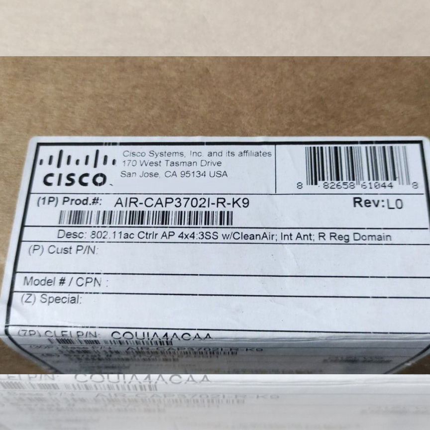 [AIR-CAP3702I-R-K9] Точка Доступа Cisco Air-Cap3702i-R-K9