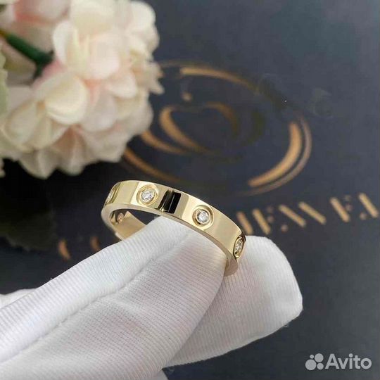 Обручальное кольцо Cartier Love, 8 бр. 0,19ct