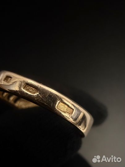 Золотое советское кольцо 583