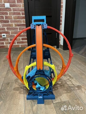 Hot wheels трек Тройная петля