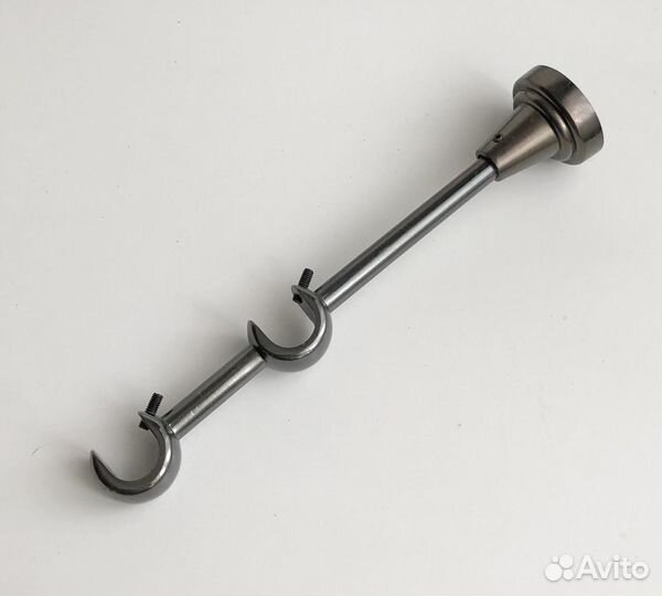 Карниз кованый для штор двухрядный оникс, 300 см