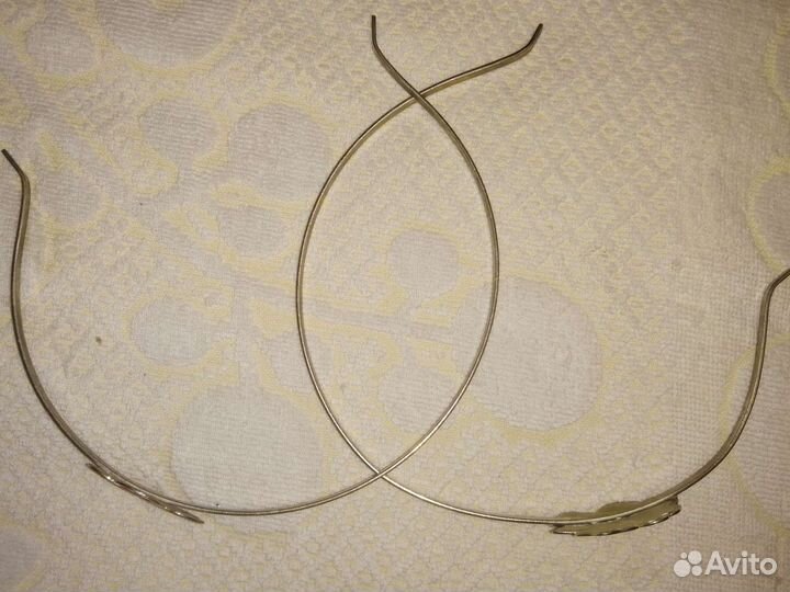 Обруч/ободок с розой металл СССР Винтаж