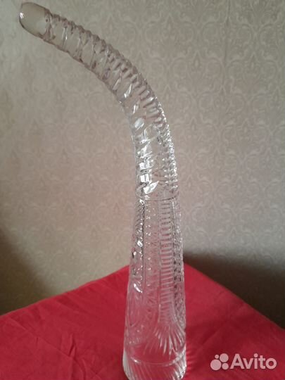 Хрустальные большой рог и пивная кружка СССР