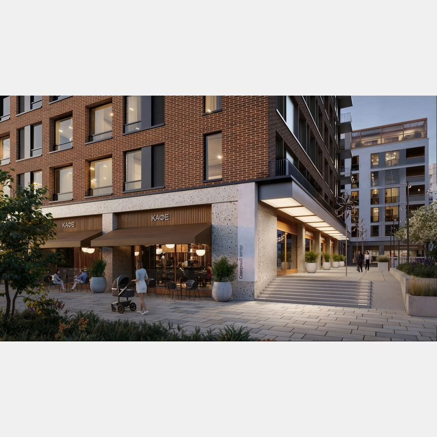 1-к. квартира, 45,1 м², 3/16 эт.