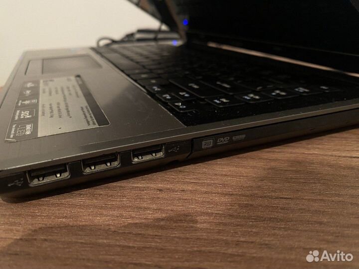 Ноутбук Acer I3 350M 4Гб озу SSD 120Гб