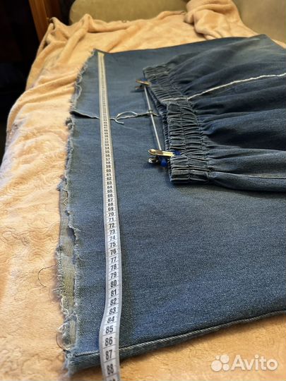 Юбка джинсовая макси