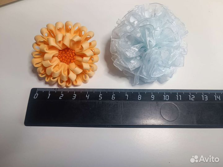 Резинка для волос. Бантики ручной работы. Набор