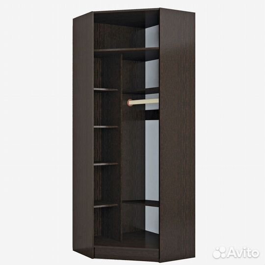 Эрика шкаф угловой с зеркалом венге 90см на 220см