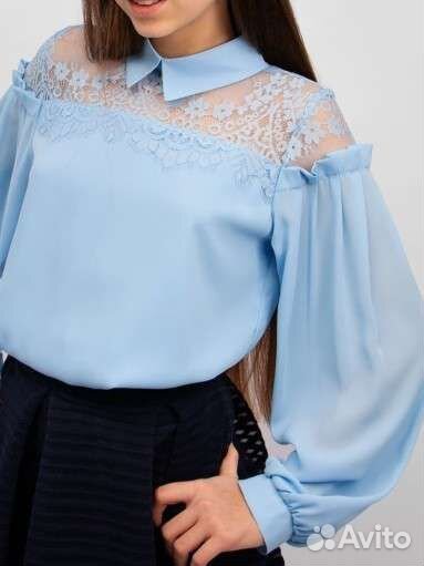 Блузка для девочки школьная 140