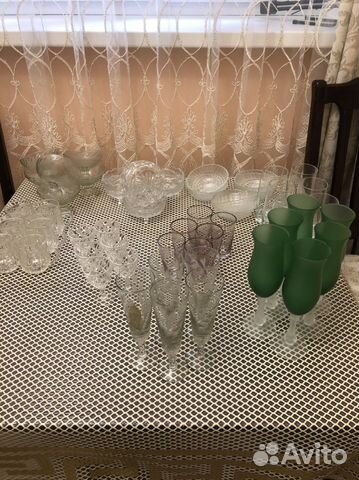 Фужеры, бокалы, стаканы