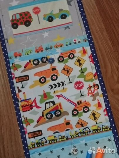 Кармашек в детский сад для мальчика Транспорт