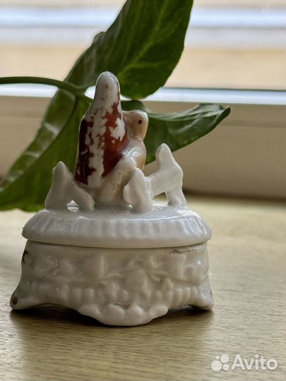 Шкатулка, фарфор, винтаж