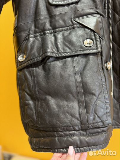 Оригинал винтаж кожаный пуховик Dsquared 2